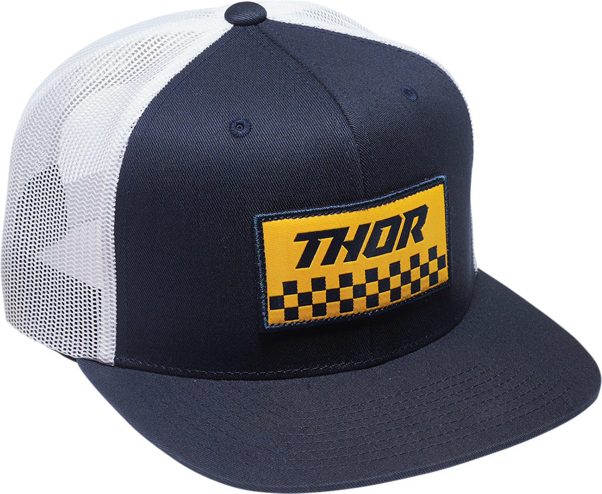 Шапка THOR CHECKER NAVY/WHITE